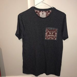 On the byas detailed pocket tee
